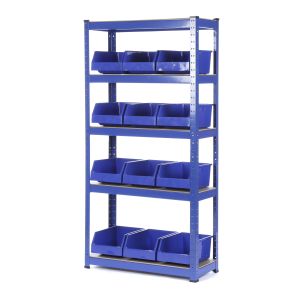 1500 x 750 x 300 Shelving with 12x Picking Parts Bins