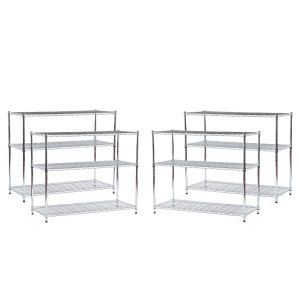 Brian & Dany 5-tier metal Wire shelving-chrome 