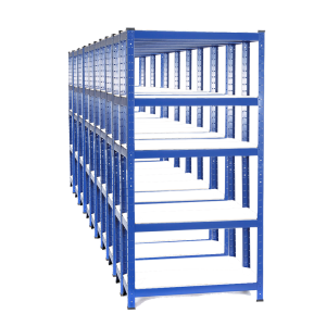 10 x Garage Shelving Units / Racking 5 Levels 1500mm H x 750mm W x 300mm D with Melamine Shelves