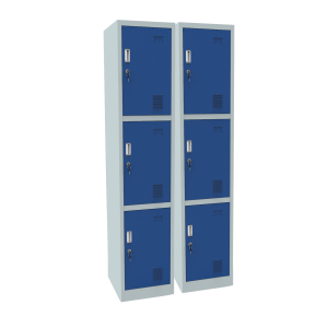 2 x 3 Door Steel Locker 1850mm H x 380mm W x 450mm D