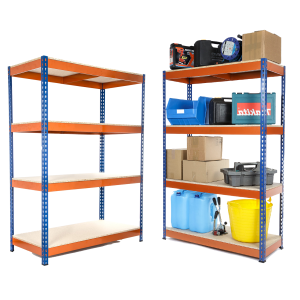 2 x Bays of Industrial Racking 4 Levels 1800mm H x 1200mm W x 450mm D 