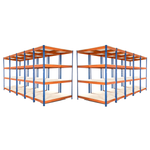 10 x Bays of Industrial Racking 4 Levels 1800mm H x 1200mm W x 450mm D 