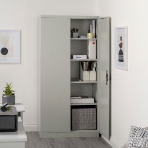 2 Door Steel Storage Cabinet 4 Shelves 1850mm H x 900mm W x 400mm D